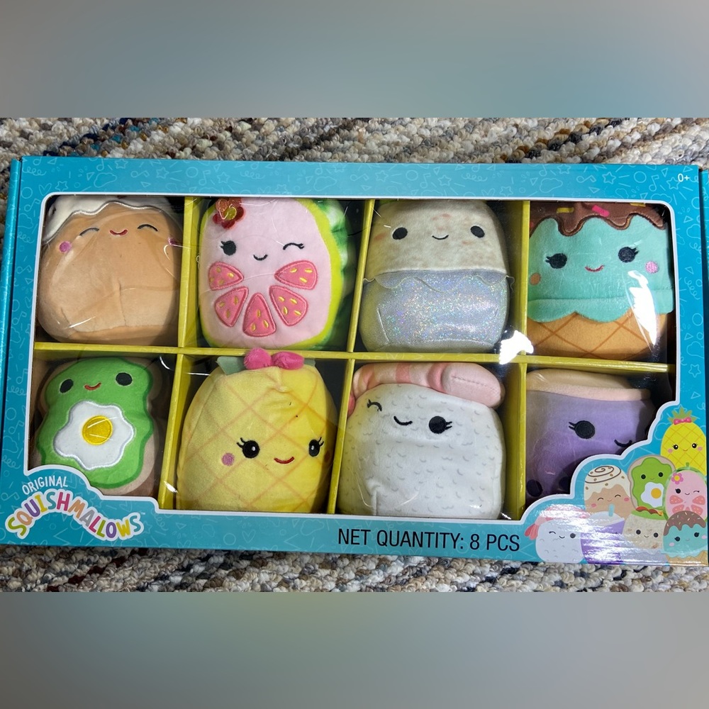 New in Box Squishmallows 5" Mini 8 Pack, Food Squad - Limited Edition Gift Pack